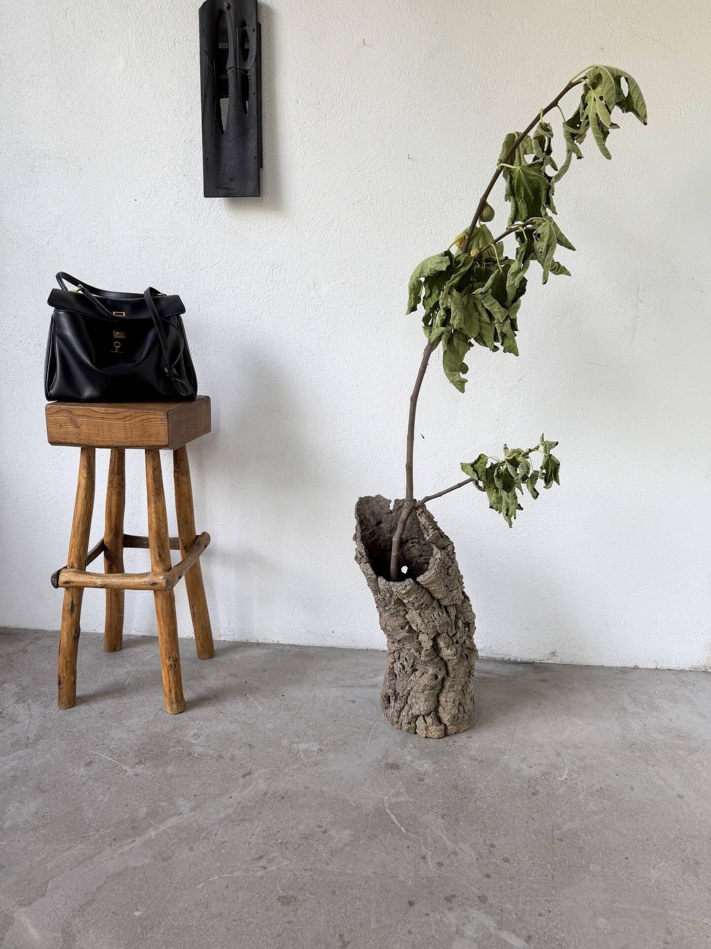 XL cork bark vase