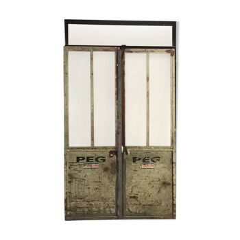 Double glazed workshop door