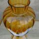 Vase art déco verre orangé