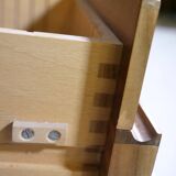 Mid-Century Behr Desk in Walnut with 2 Drawer Containers, Germany, 1970s