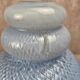 Vintage lampshade in light blue opaline glass – textured milky glass