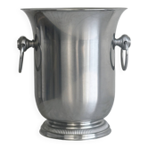 Jean Couzon shiny silver metal champagne bucket