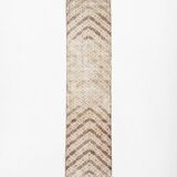 2x9 Soft Pastel Beige Turkish Runner Rug, 54x276Cm FREE SHIPPING