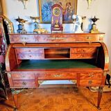 Empire Cylinder Desk Return from Egypt Mahogany and Gilt Bronze