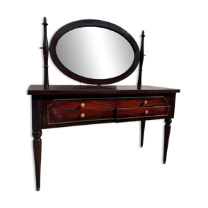 coiffeuse vintage acajou