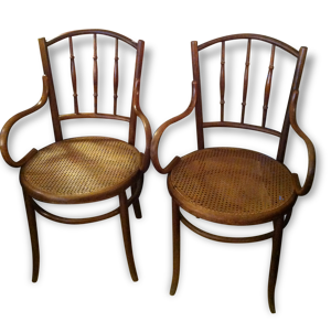 Paire de fauteuils fischel