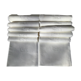 12 Square BB towels damask Art Deco style