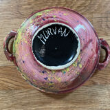 Vintage ceramic bowl signed Morvan