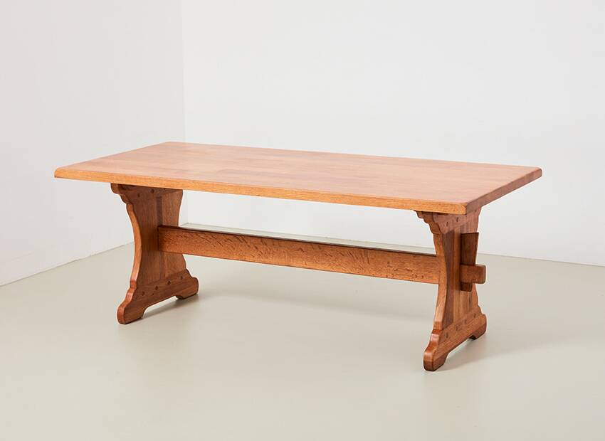 Oak Dining Table Meubelfabriek Oisterwijk 1940s