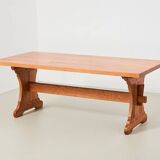 Table à manger en chêne Meubelfabriek Oisterwijk années 1940