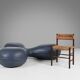 Leather Pouf by Lowie Vermeersch for Durlet, Belgium 1999
