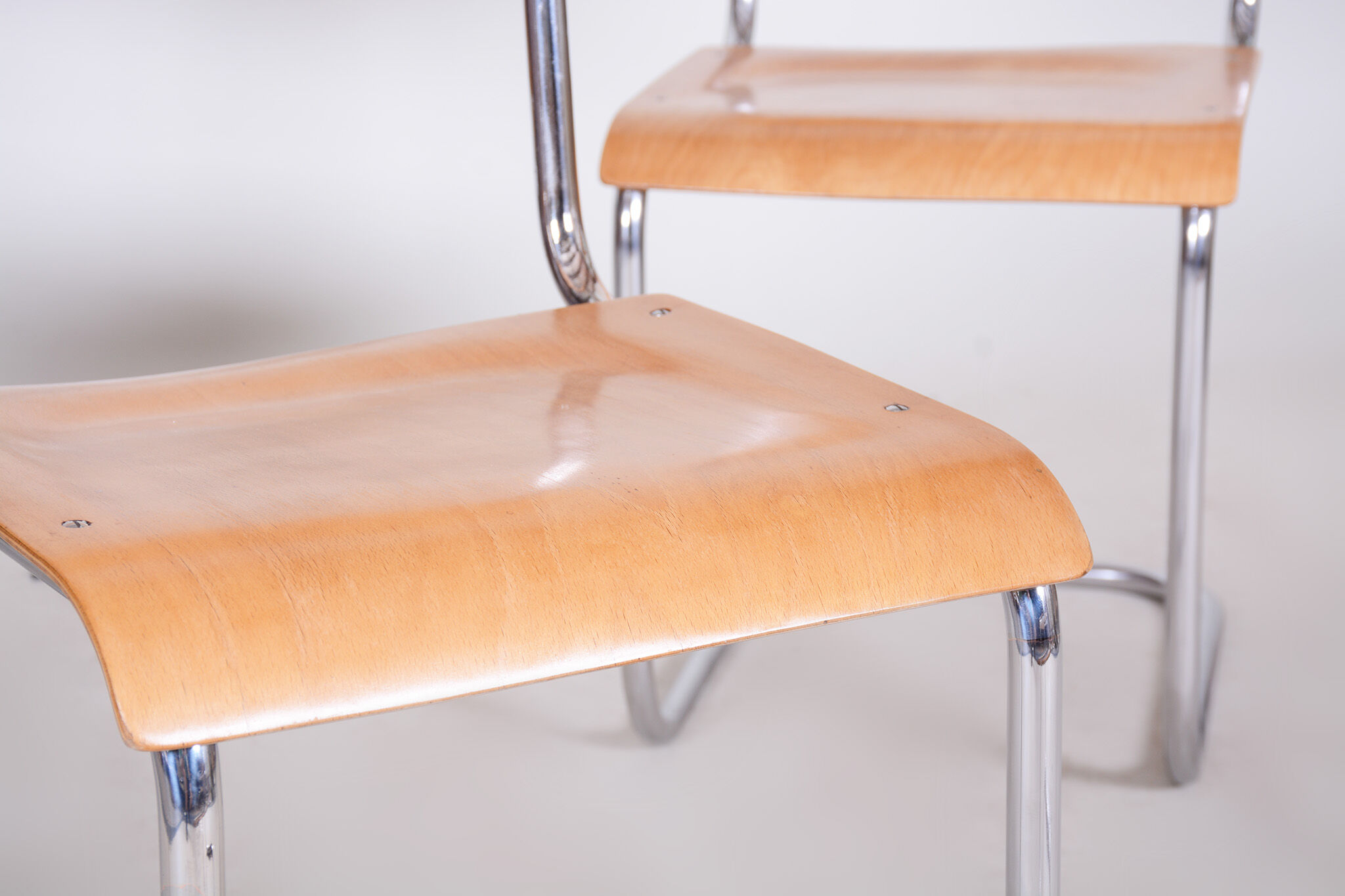 Set of four mart stam dining chairs - 1930s