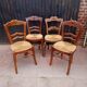 4 mulched chairs