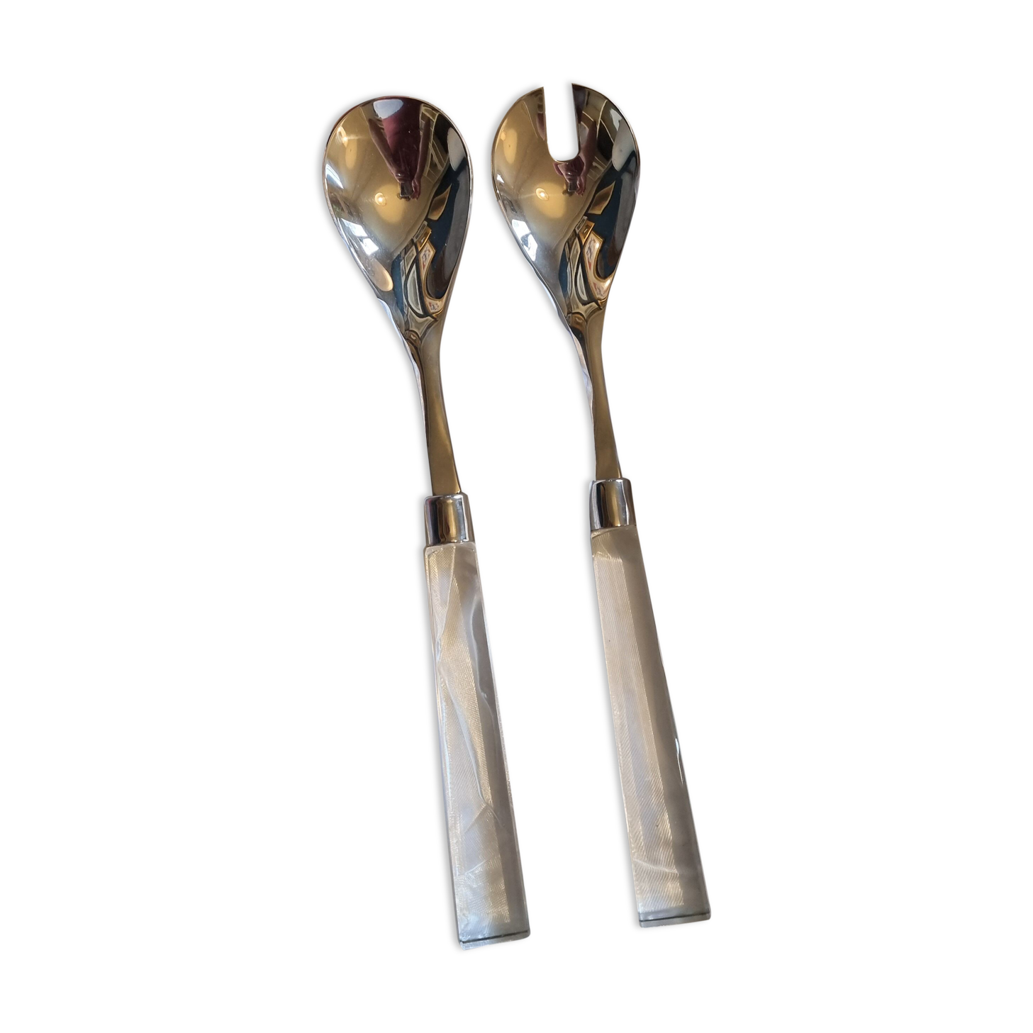Cassini Kennedy new crystal and metal salad cutlery