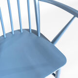 Fauteuil Windsor bleue avec accoudoirs par L. Ercolani pour Ercol, 1960