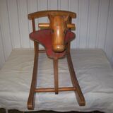 Wooden rocking horse