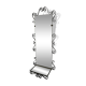 Miroir d’entrée vintage fer forgé avec tablette 38x105cm