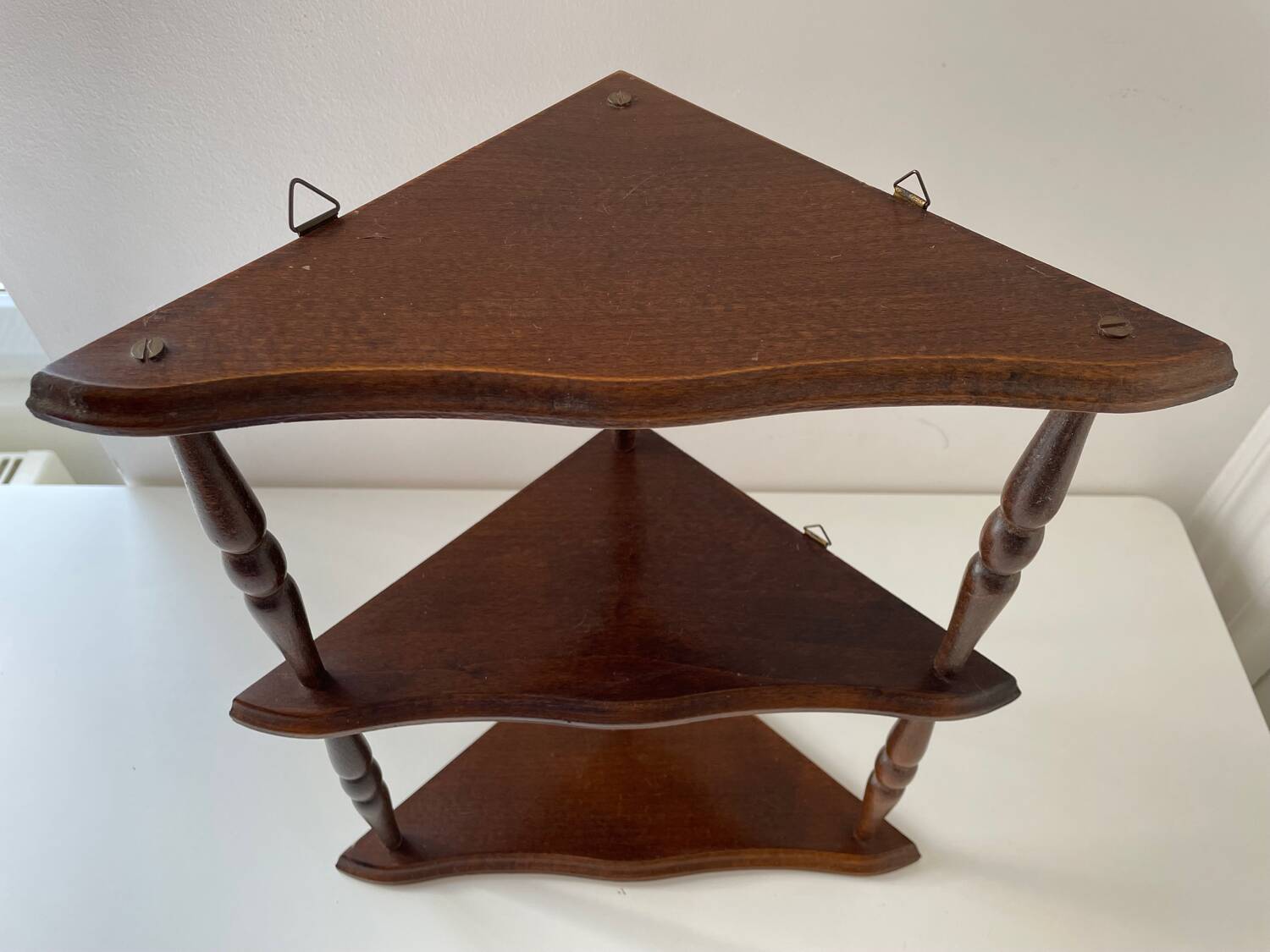 Small corner wall shelf