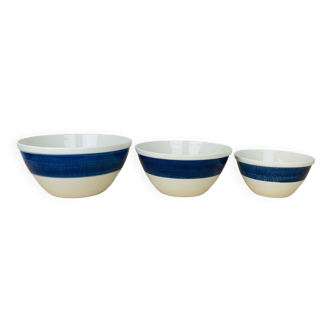 3 Koka ceramic salad bowls by Rörstrand Sweden, Scandinavian