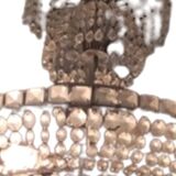 List in crystal and bronze of the 20s, balloon crystal chandelier