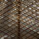 Round rattan shelf