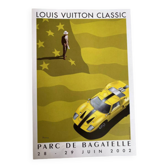 Affiche originelle parc de bagatelle par Razzia - Petit Format - Signé par l'artiste - On linen