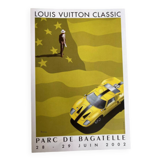 Original Parc de Bagatelle poster by Razzia - Small Format - Signed by the artist - On linen