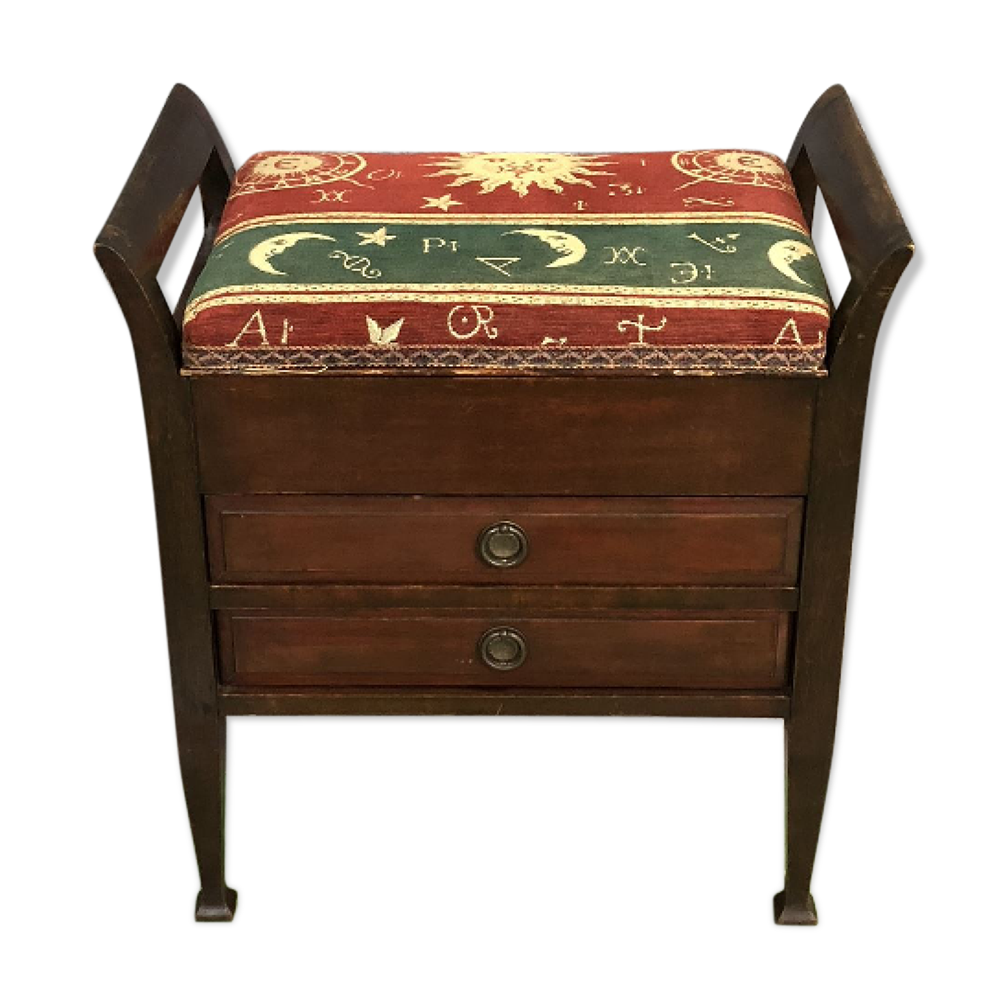 Early twentieth mahogany piano stool