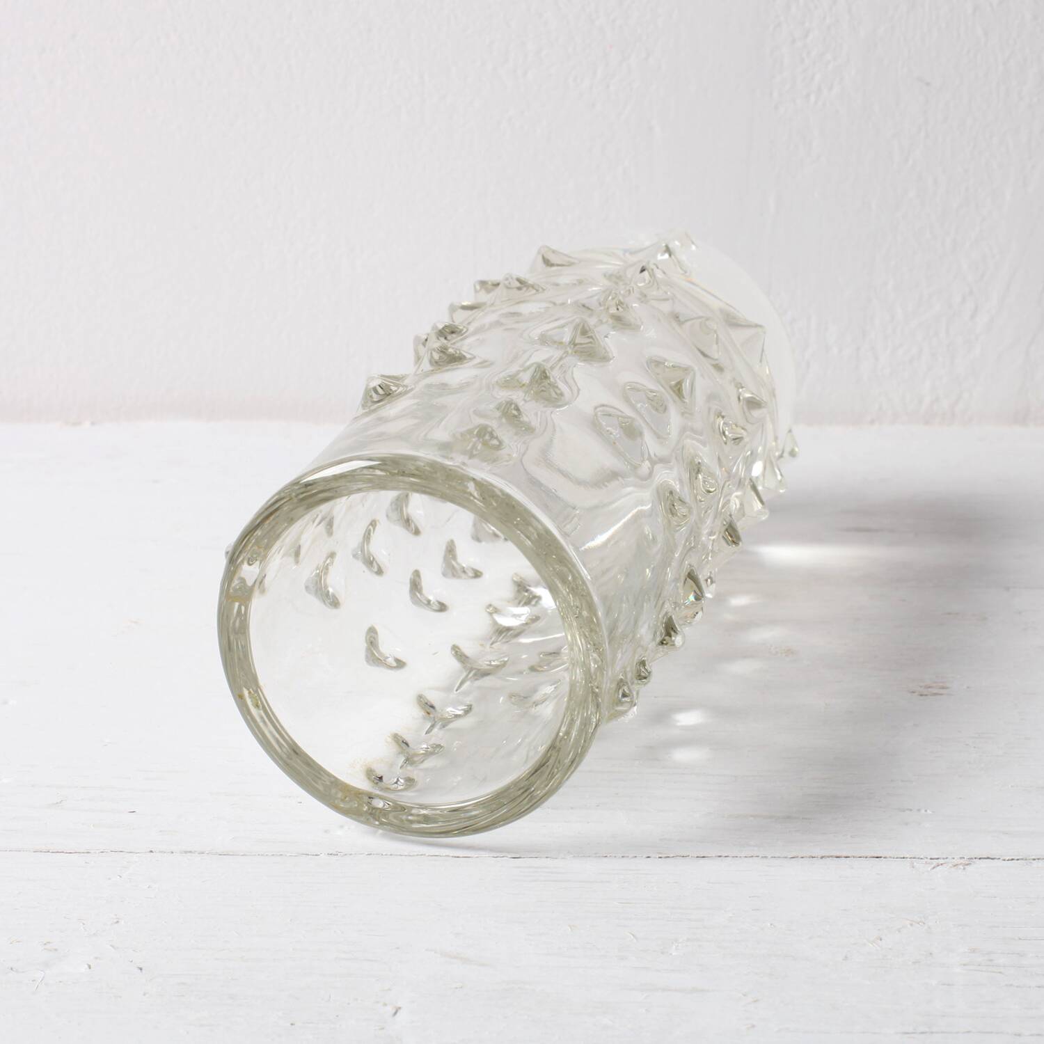 Mid-Century Spiky Glass Vase by Pavel Panek, Czech Republic / 1971