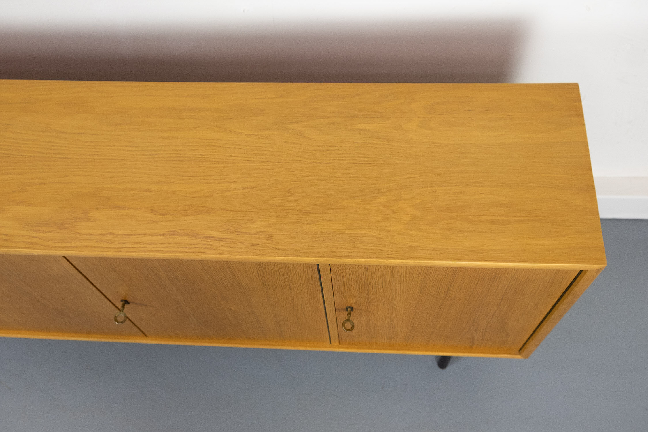 Mid-century light oak sideboard from wk furniture, 1970s