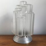 Skyscraper globe Art Deco transparent