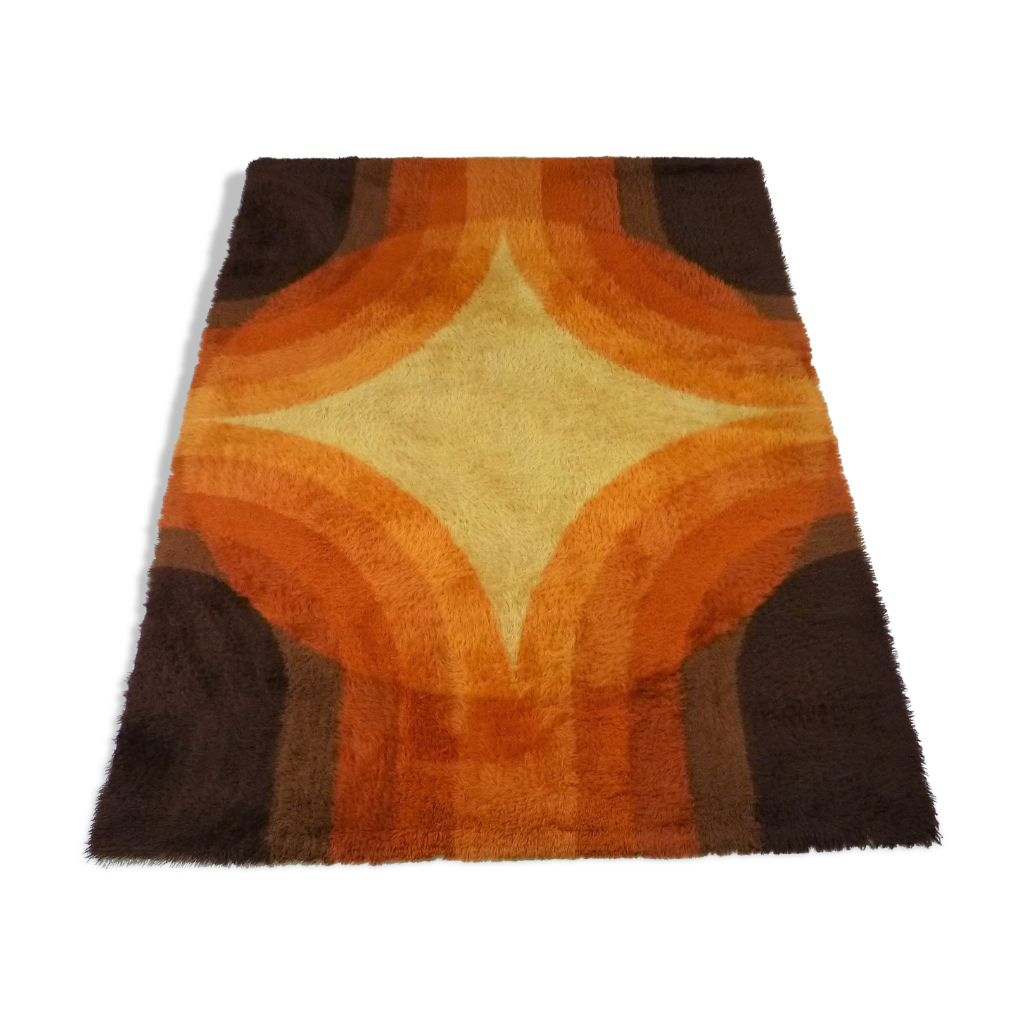 Colourful woolen carpet by Bergoss, Netherlands 1960's