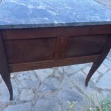 Small Louis XV style desk chest of drawers, 19th century period