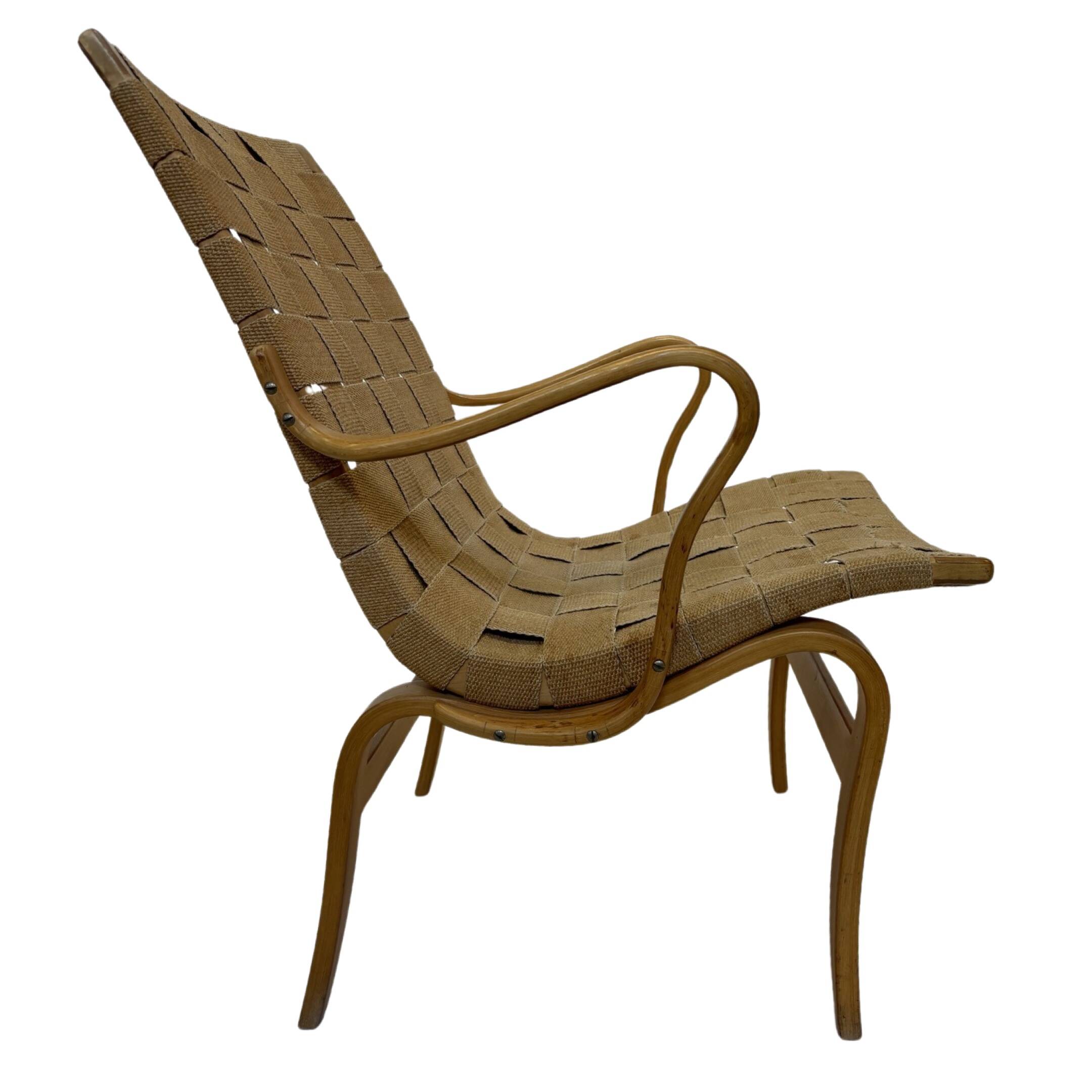 Paire de fauteuils originaux Mid Century modèle "Eva" par Bruno Mathsson 1971 Suède
