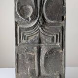 Plaque murale en relief brutaliste en fibre de verre, années 1960