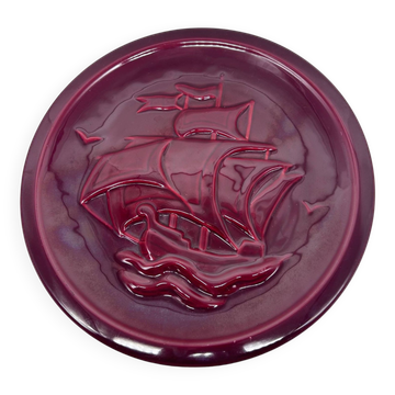large decorative dish Vallauris