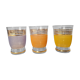 Three granite water glasses
