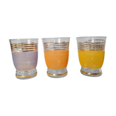 Three granite water glasses