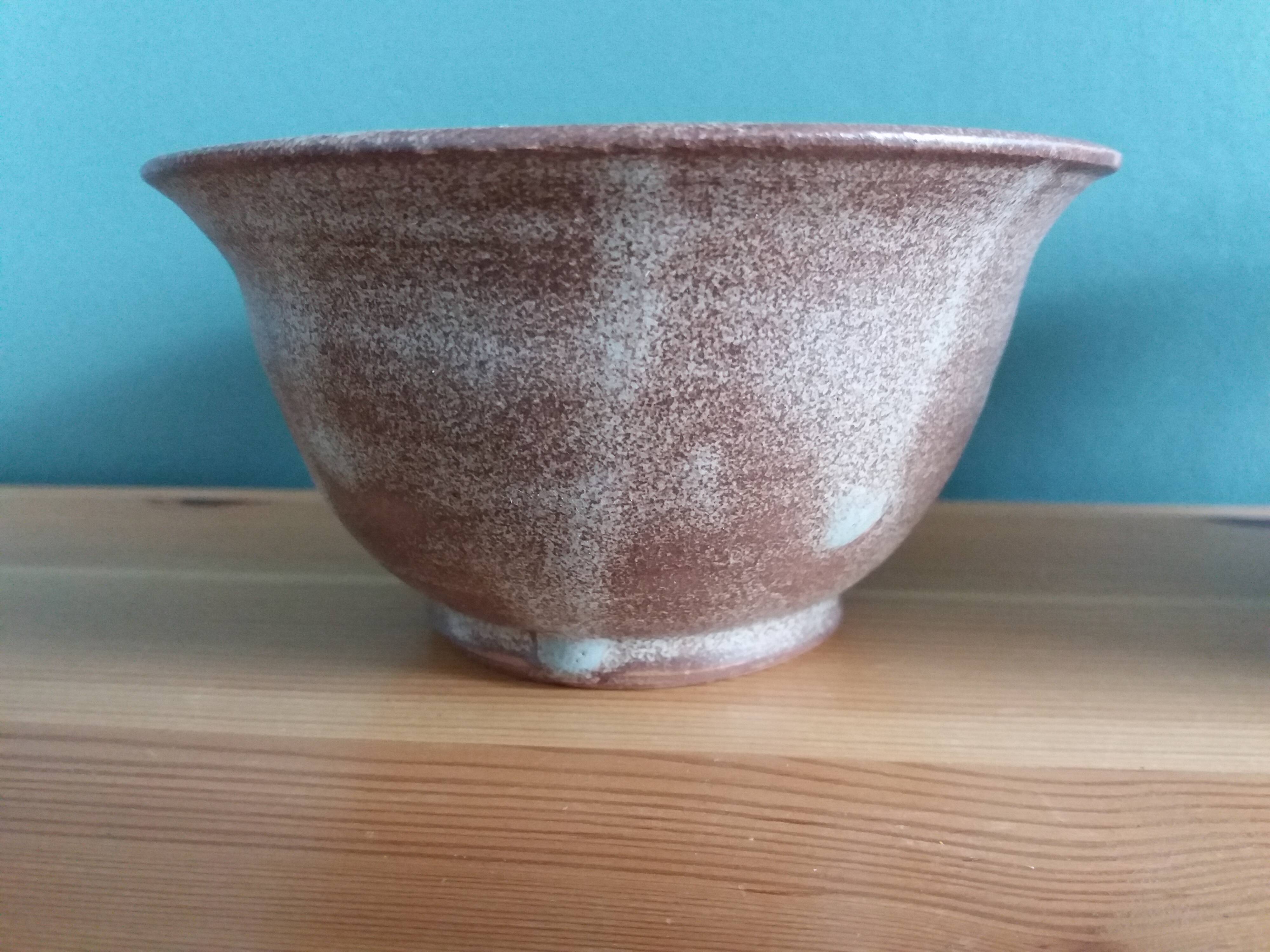 Vallauris Muratore style glazed terracotta bowl
