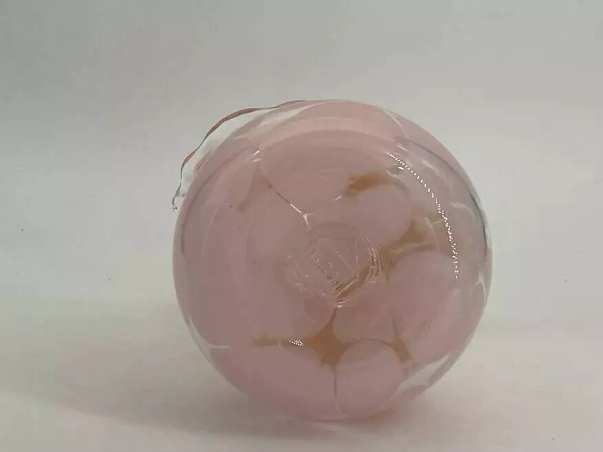 Vintage blown glass vase signed RGH (Römische Glashütte Linz)