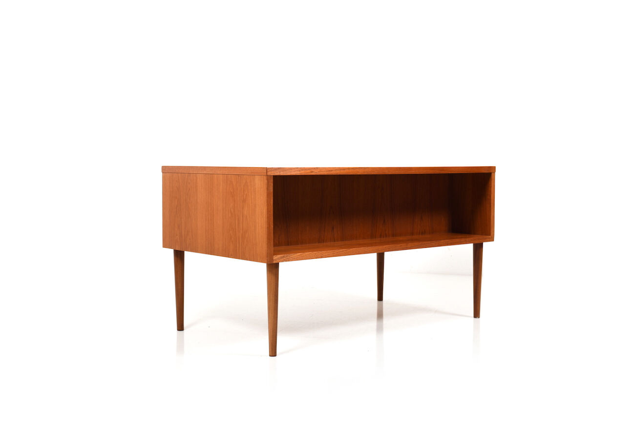 Mid Century Modern Danish Desk with Brass Handles