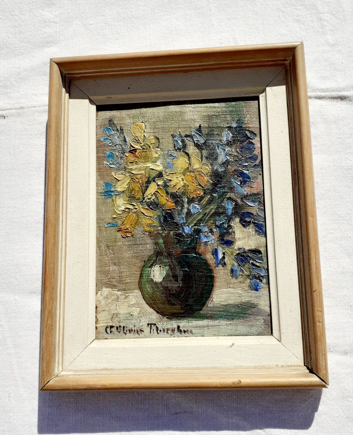 Small painting by Claire Olivier Tiberghien