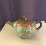 Cloisonnée tea in the shape of lotus flower