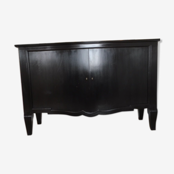 2-door buffet by André Arbus circa 1940 in black tinted accajou