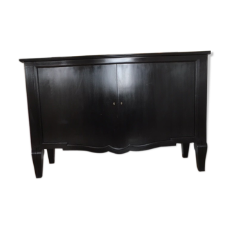 2-door buffet by André Arbus circa 1940 in black tinted accajou
