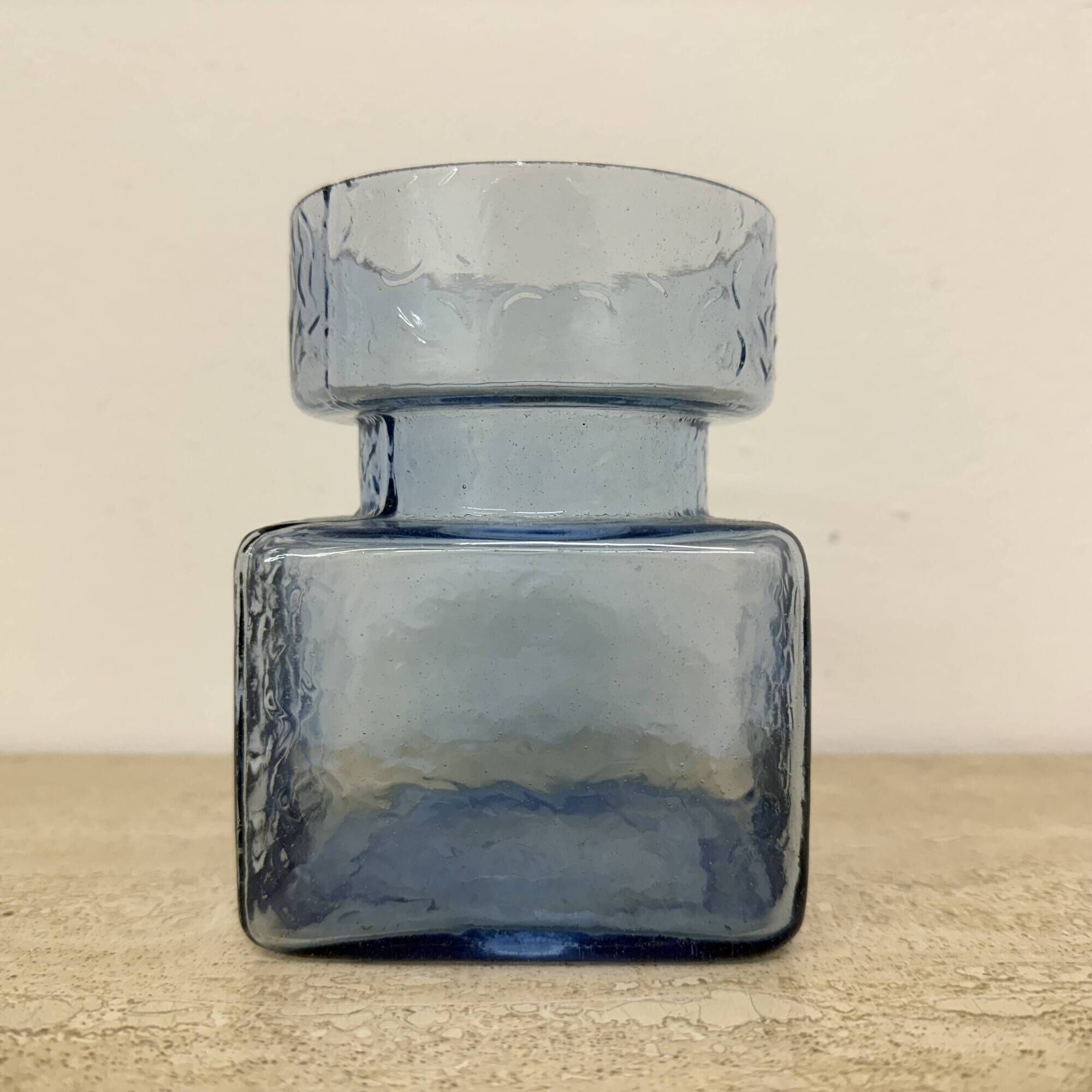 Pala glass vase by Helena Tynell for Riihimaki Glass Finland 1960’s