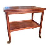 Danish Design Flip Top Bar Cart by Grete Jalk for Poul Jeppesens Møbelfabrik, 1960s