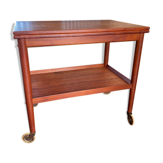 Danish Design Flip Top Bar Cart by Grete Jalk for Poul Jeppesens Møbelfabrik, 1960s