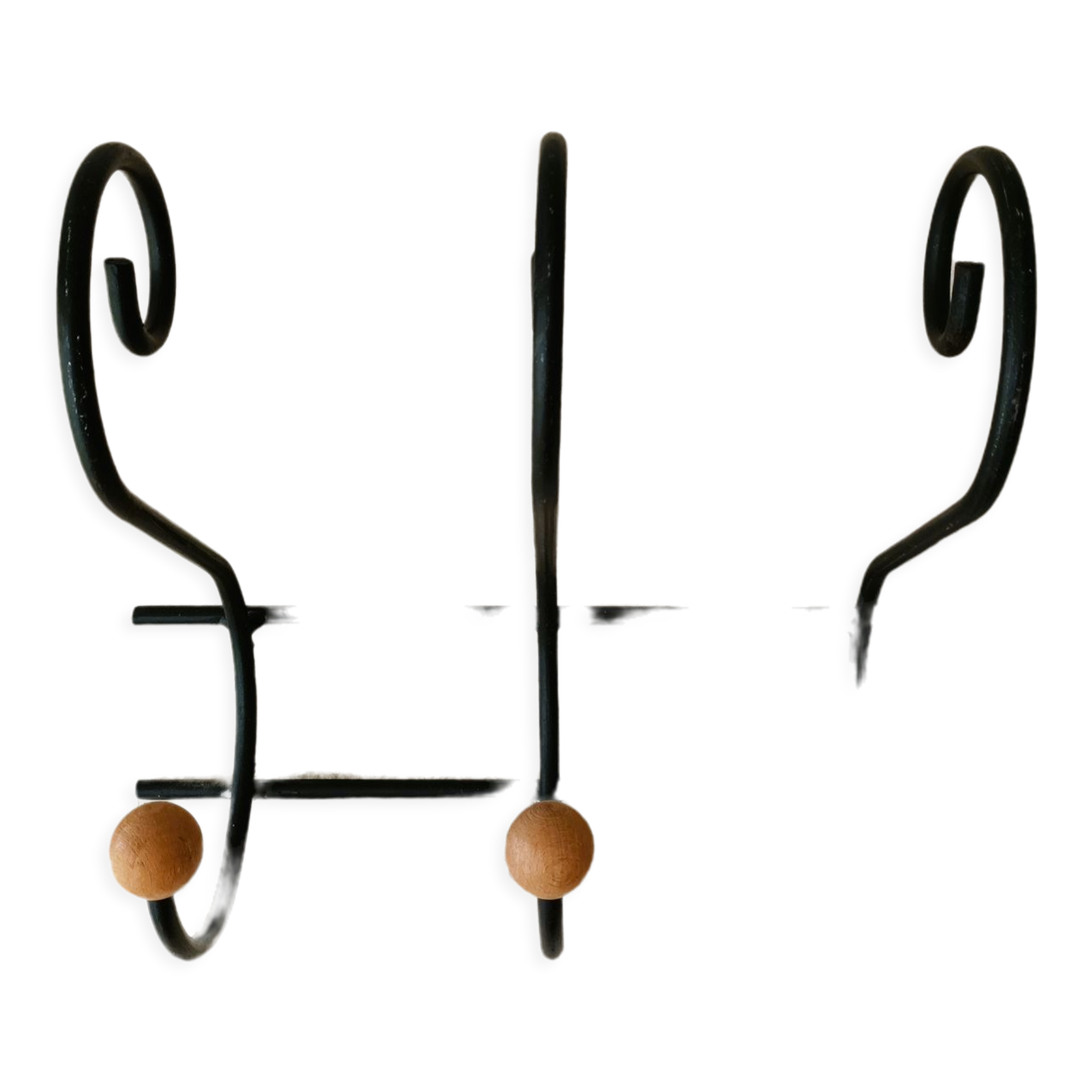 Coat rack/wrought iron hat holder