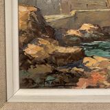 Old painting, Marine, signed, 60s/70s